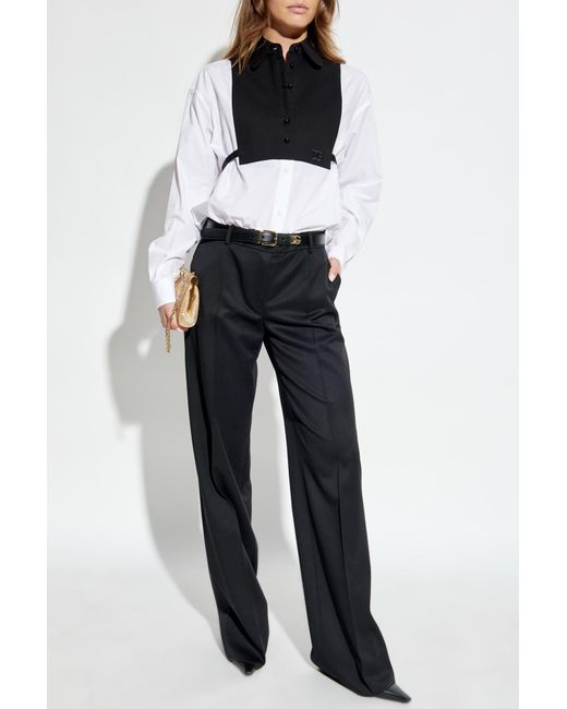 Dolce & Gabbana Black Wool Trousers