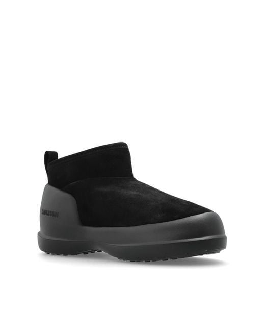Moon Boot Black Mezzaluna Low' Snow Boots,