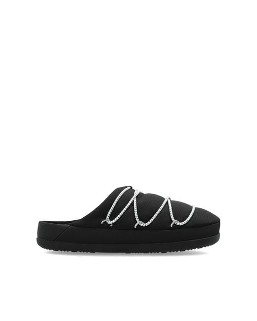 Moon Boot Black "Mb Soft Slipper" Shoes