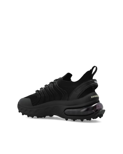 DSquared² Black "Bubble" Sports Shoes for men