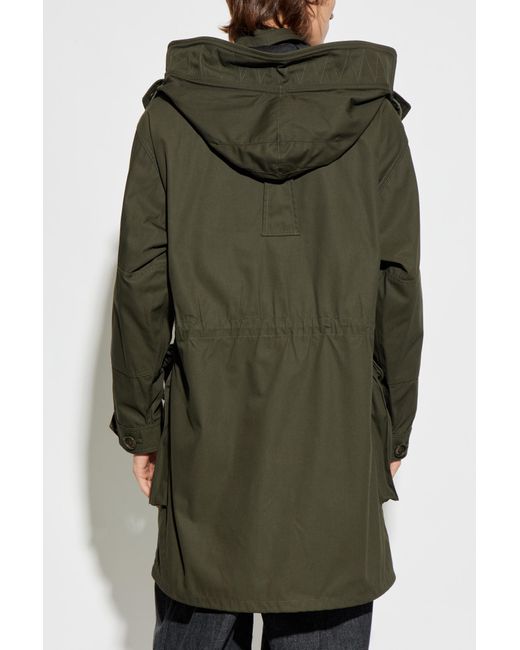 Maison Margiela Green Parka With A Detachable Hood for men