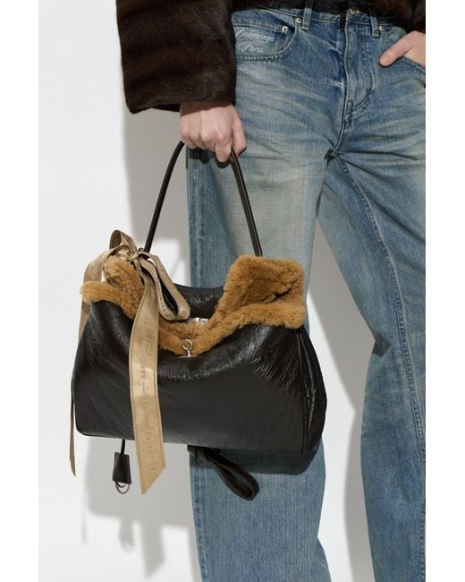 Balenciaga Black "Rodeo Medium" Hand-Held Bag