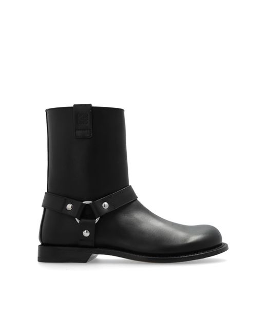 Loewe Black 'campo' Ankle Boots,