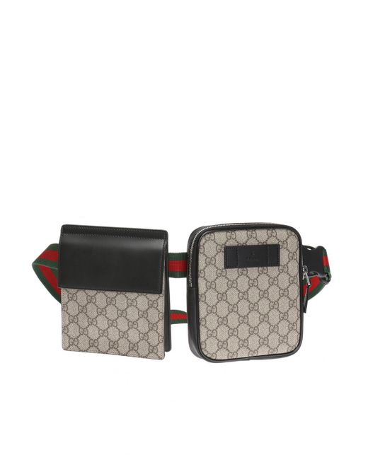 Gucci Black Belt Bag With 2 Pouches for men