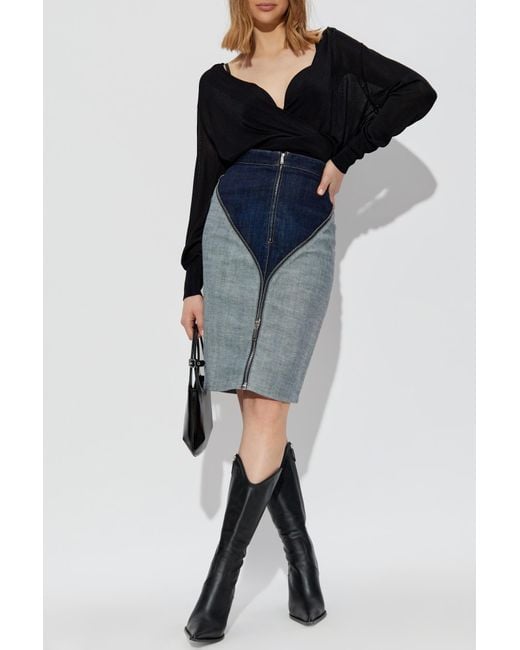 DSquared² Blue Denim Skirt