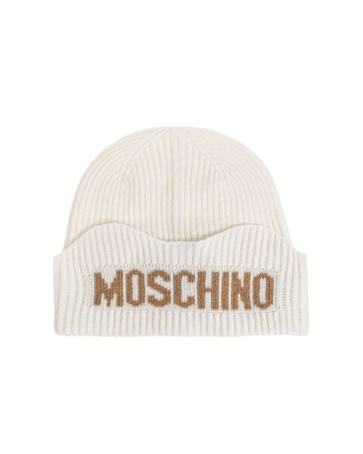 Moschino Brown Cap With Logo