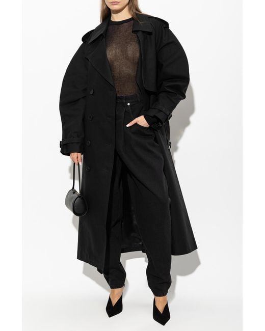 Anine Bing Black "Pascale" Trench Coat