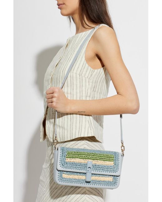 Furla Blue Shoulder Bag "Iride Small"