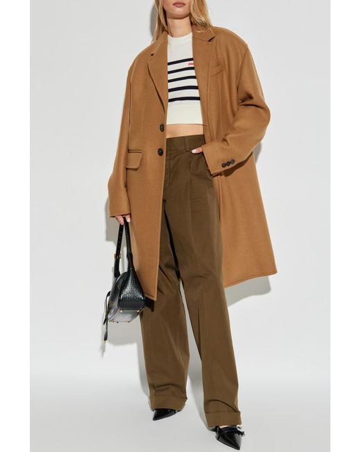 DSquared² Brown Wool Coat