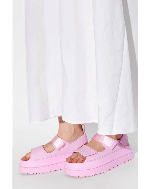 Ugg Pink Platform Sandals 'Goldenglow'