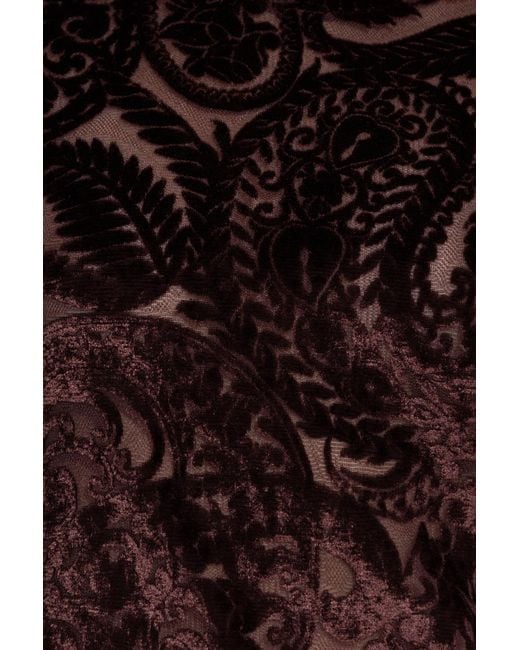 Etro Purple Top With A Velvet Pattern