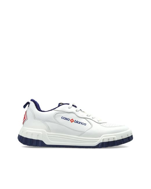 Casablanca White Sports Shoes With Logo for men