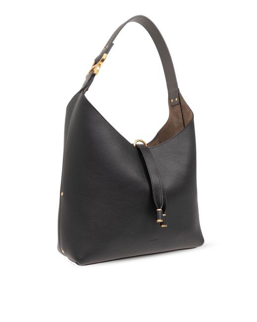 Chloé Black 'Marcie Hobo Small' Shoulder Bag