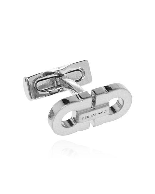 Ferragamo Gray Cufflink for men