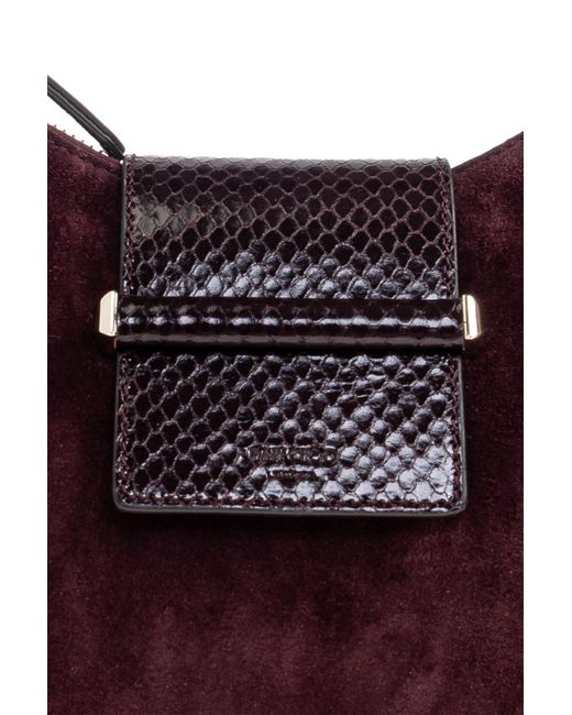 Jimmy Choo Purple Shoulder Bag 'Bar Small'