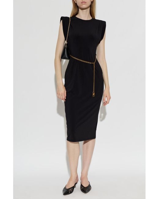 MICHAEL Michael Kors Black Dress With Decorative Chain