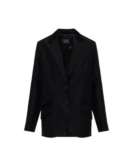 Paul Smith Black Single-Vent Blazer