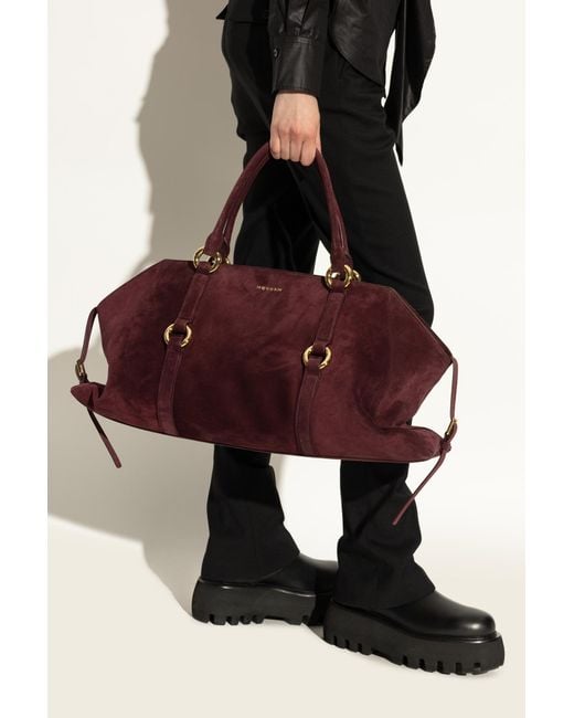 Alexander McQueen Red Farringdon Maxi' Hand Bag