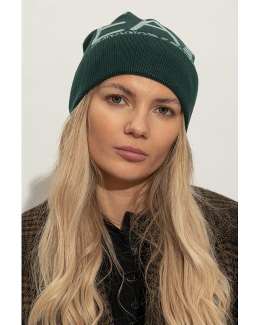 EA7 Black Cap With Logo