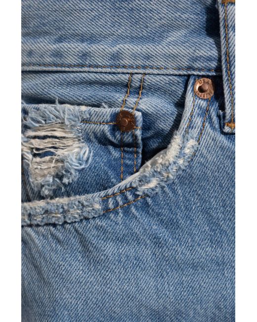 Re/done Black Jeans With Straight Legs