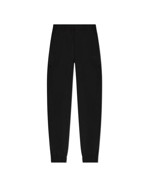 Moncler Black Trousers With Logo for men