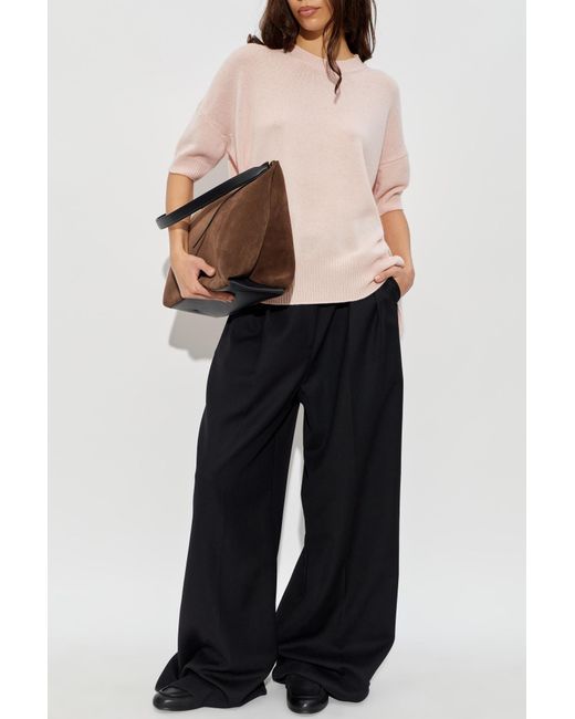 Jil Sander Pink Loose-Fit Cashmere Top
