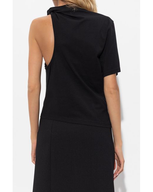 Courreges Black Top With "Z" Logo