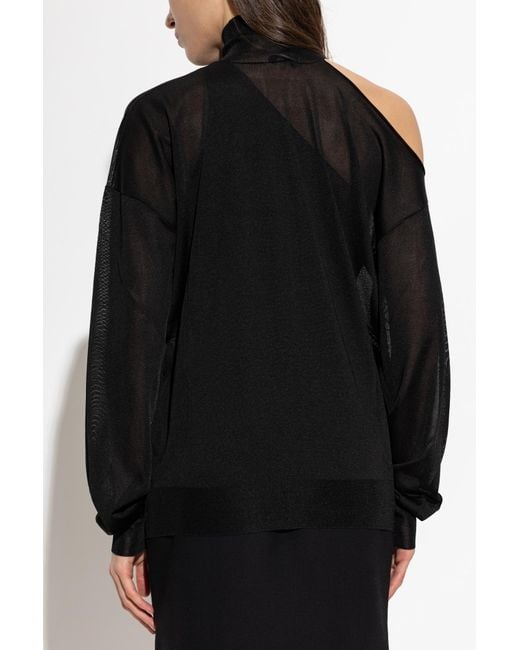 Fendi Black Silk Top