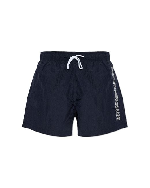 Emporio Armani Blue Swim Shorts for men