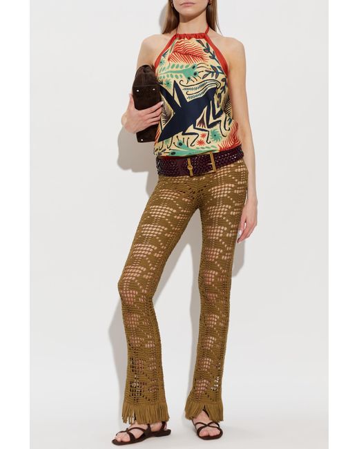 Etro Multicolor Silk Top