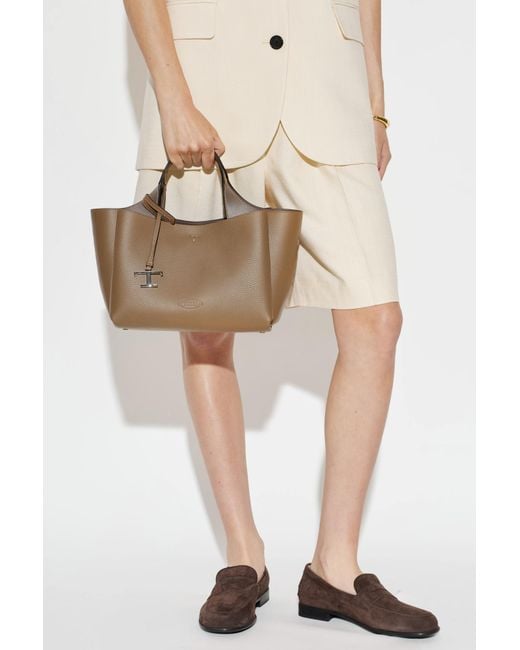 Tod's Brown Leather 'Mini' Bag