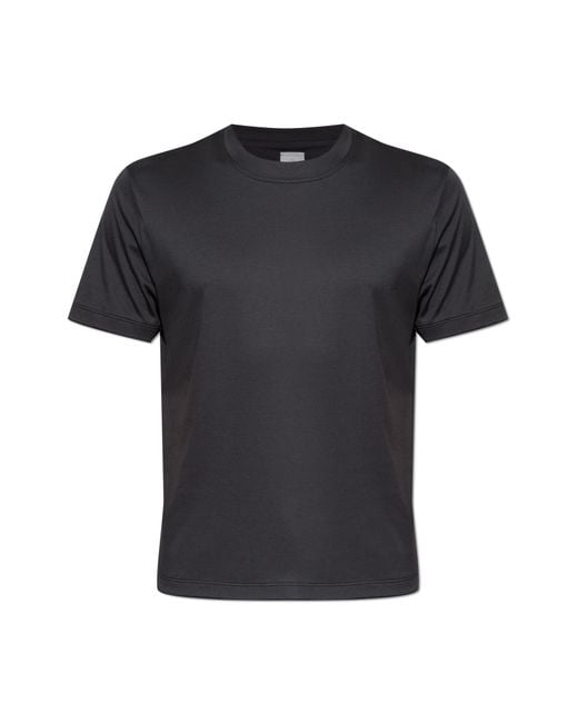 Eleventy Black Crew Neck T-Shirt for men