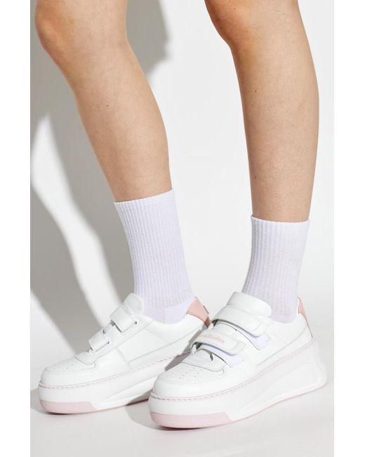 Acne White Platform Sneakers
