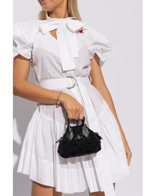 Vivienne Westwood White ‘Yasmine Mini’ Shoulder Bag