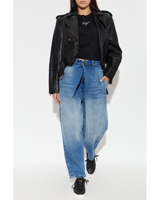 Balmain Blue Jeans With Pleats