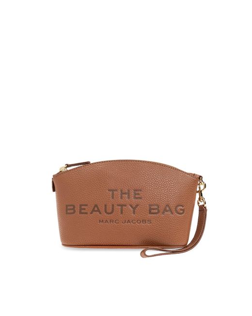 Marc Jacobs Brown Leather Makeup Bag