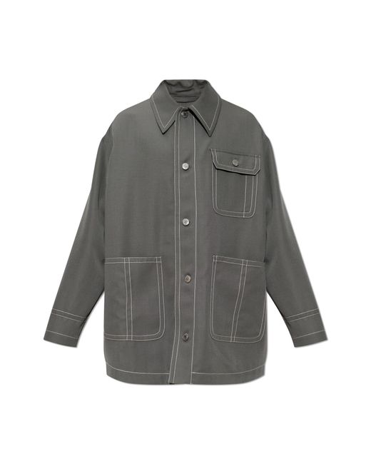 AMI Gray Wool Jacket