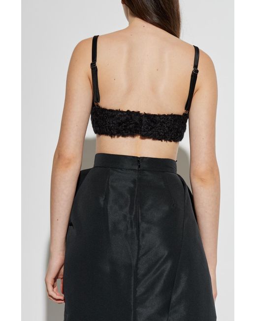 Givenchy Black Furry Top