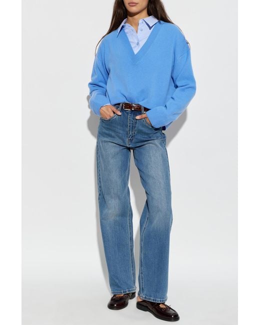 Anine Bing Blue Sweater 'Lee'
