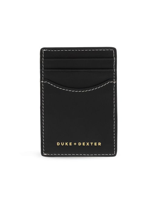 Duke & Dexter Black 'Dean' Card Holder for men