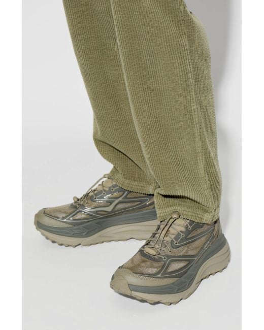 Hoka One One Gray Sports Shoes 'Stinson One 7' for men