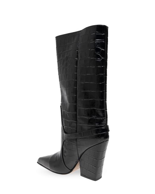 Paris Texas Black Heeled Ankle Boots Jane