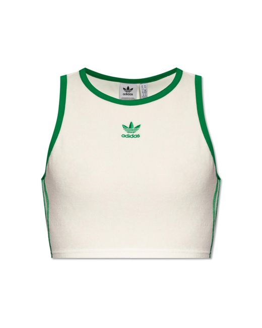 Adidas Originals Green Top With Logo,