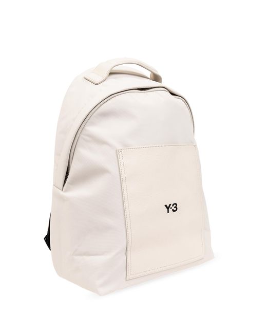 Y-3 Natural Backpack With Logo,