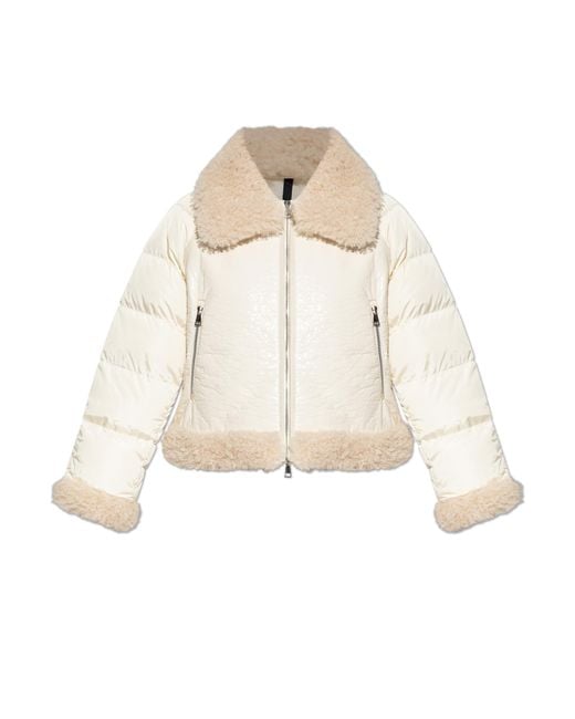 Moncler White "Rubrouk" Down Jacket