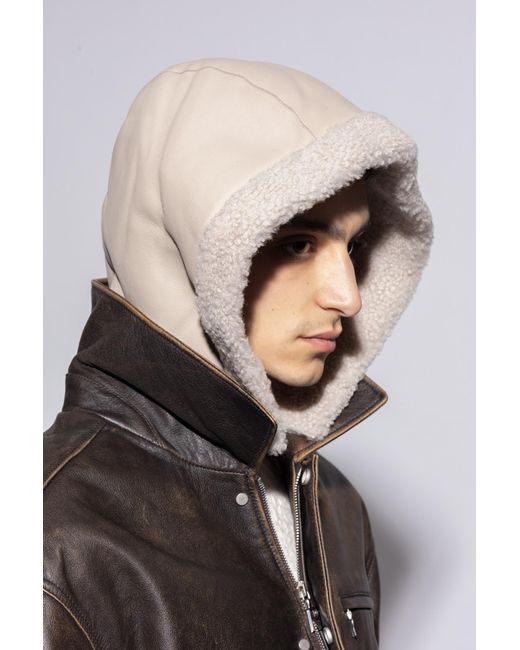 Bogner Black Leather Hood
