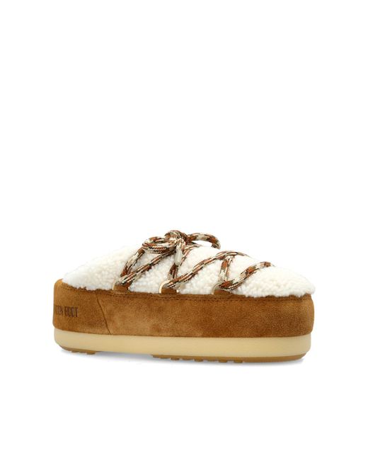 Moon Boot Brown "Mb Evx Mule Shearling" Shoes