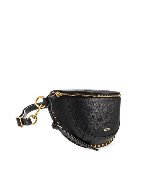 Isabel Marant Black 'skano' Shoulder Bag In Leather