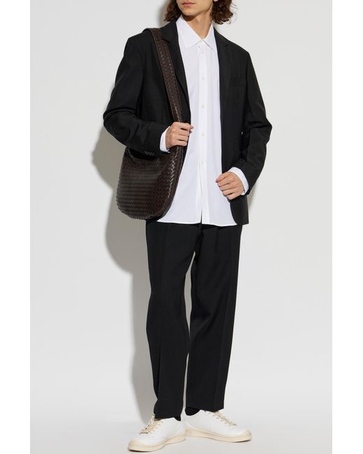 Jil Sander Black Wool Blazer With A Single Vent for men