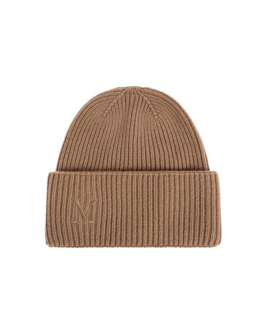 Max Mara Brown Cashmere Hat 'Retina'